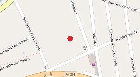 Mapa da localização