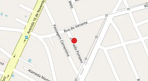 Mapa da localização
