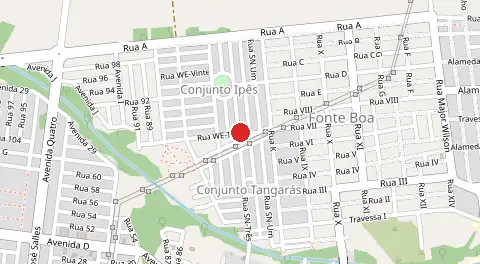 Mapa de Fonte Boa Ipê Roxo