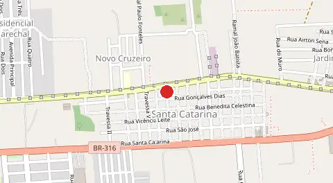 Mapa de Santa Catarina