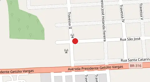 Mapa da localização