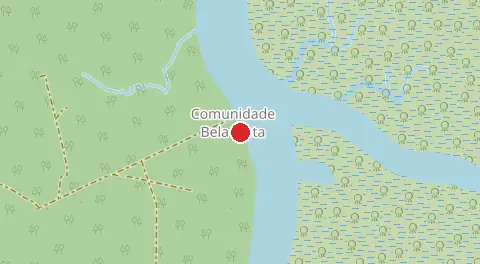 Mapa de Comunidade Ribeirinha Bela Vista