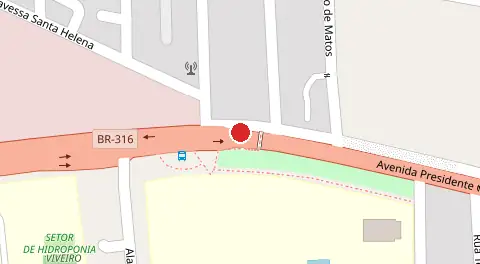 Mapa da localização