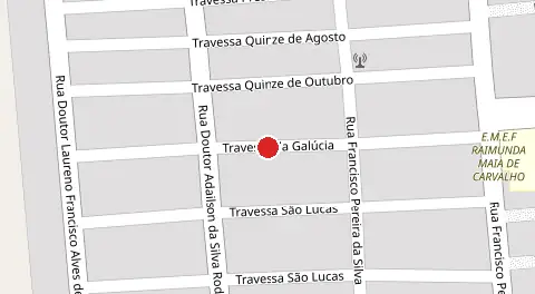 Mapa da localização