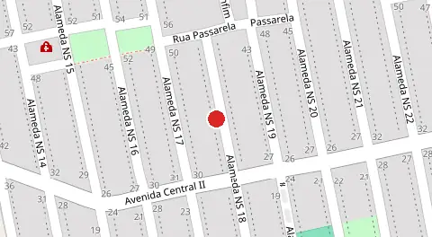 Mapa da localização