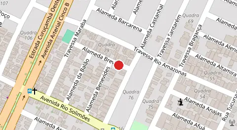 Mapa da localização