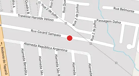 Mapa da localização