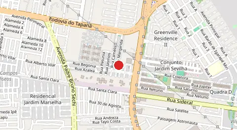 Mapa de Condomínio Cidade Jardim