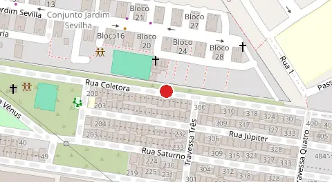 Mapa da localização