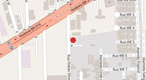 Mapa da localização