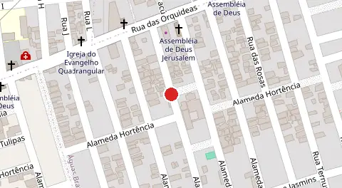 Mapa da localização