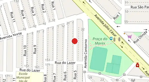 Mapa da localização