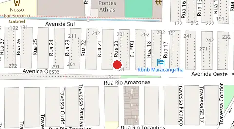 Mapa da localização
