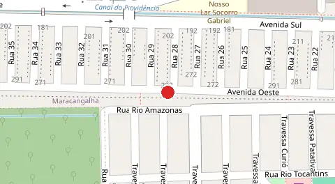 Mapa da localização