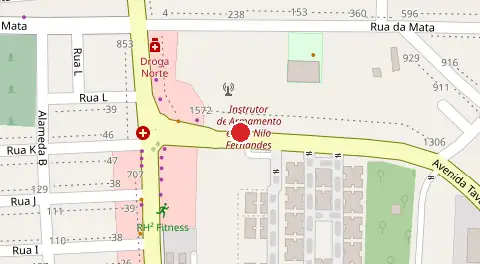 Mapa da localização
