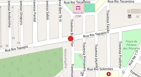 Mapa da localização