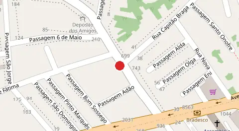 Mapa da localização