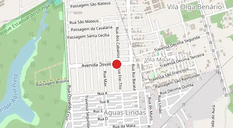 Mapa de Águas Osvaldao