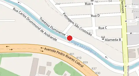 Mapa da localização