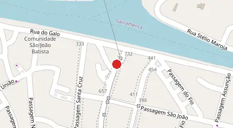 Mapa da localização