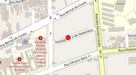 Mapa da localização