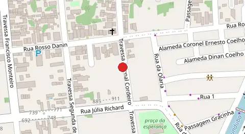 Mapa da localização