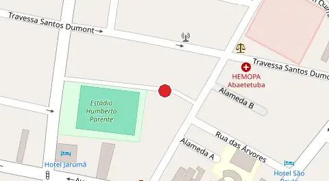 Mapa da localização