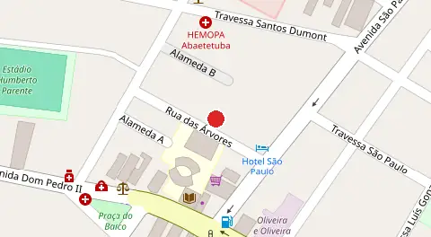 Mapa da localização