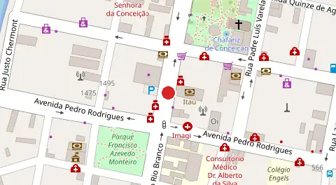 Mapa da localização