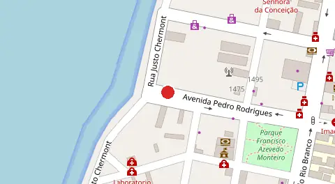 Mapa da localização