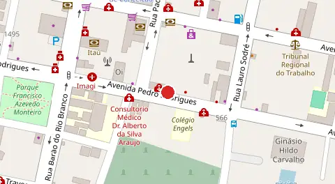 Mapa da localização
