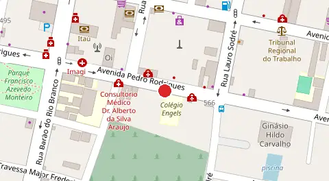 Mapa da localização
