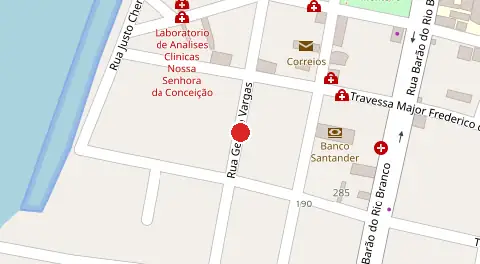 Mapa da localização