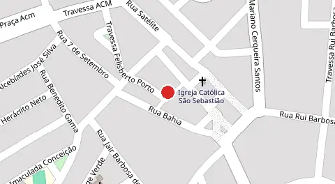 Mapa da localização