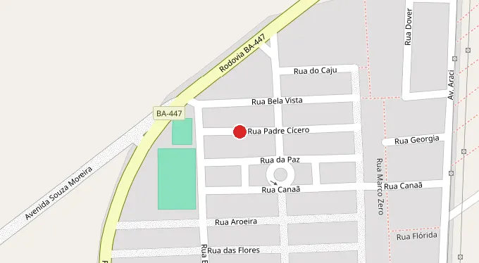 Mapa da localização