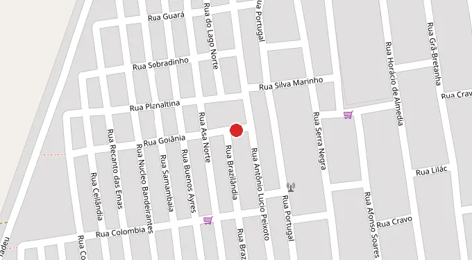 Mapa da localização