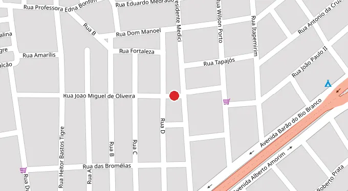 Mapa da localização