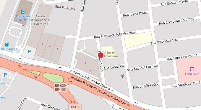 Mapa da localização
