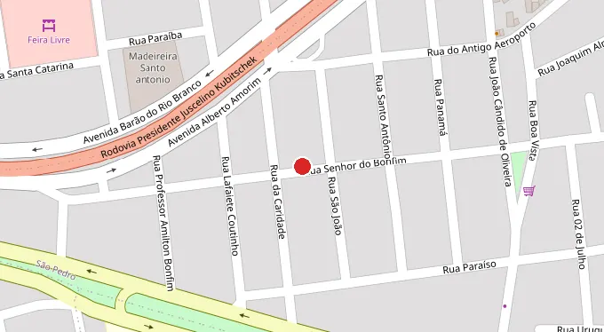 Mapa da localização