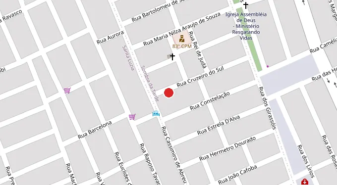 Mapa da localização