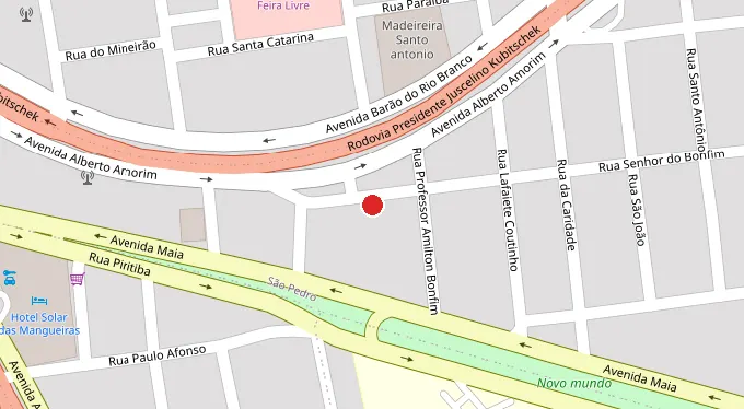 Mapa da localização