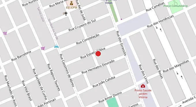 Mapa da localização