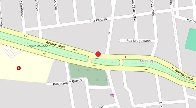 Mapa da localização