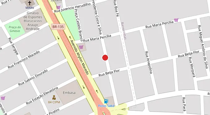 Mapa da localização