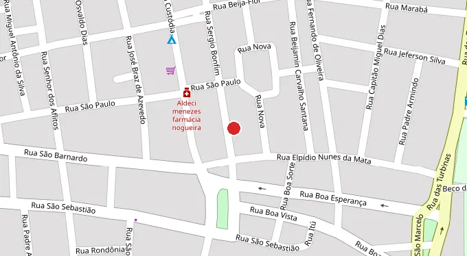 Mapa da localização