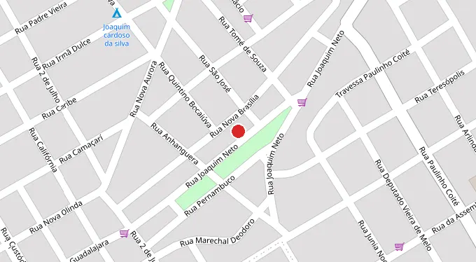 Mapa da localização
