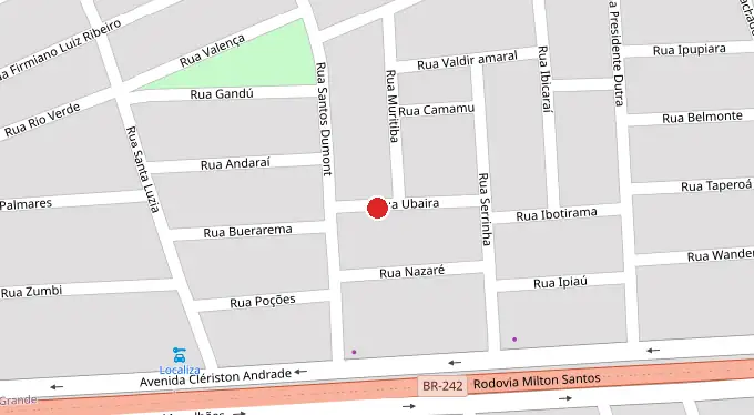 Mapa da localização
