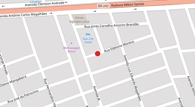 Mapa da localização