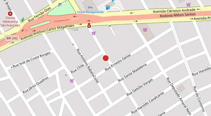 Mapa da localização