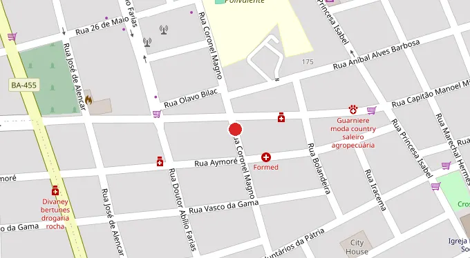 Mapa da localização